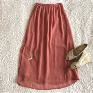 Blush Maxi Skirt